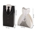 thumbnail image 4 of Caja de papel con forma de vestido, caja de papel romántica duradera creativa de 50 juegos, para bodas en festivales Unbranded 1214210015611, 4 of 8