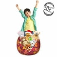thumbnail image 3 of Autumn Storage Toy Bag Chair, Warm Tones Repeating Leaves Design Colorful Blooming Fall Flora, Stuffed Animal Organizer Washable Bag, Large Size, Purple Dark Coral and Yellow, by Ambesonne, 3 of 3