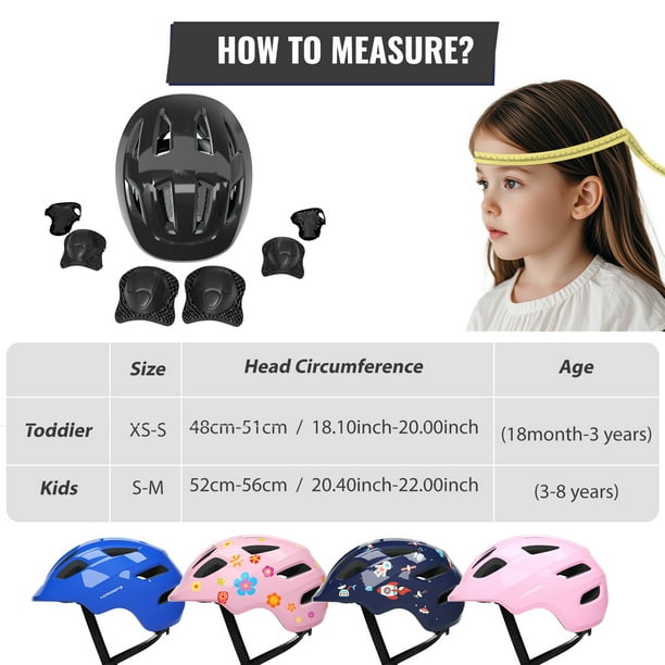 bike helmet 8-14 KORIMEFA Kids Toddler Bicycles Helmets, Multi-Sport Protec special aerodynamic design and breathable foam Eight Ball E-Lite LED Light