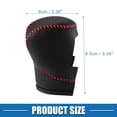 thumbnail image 5 of Unique Bargains Gear Shift Lever Cover Trim for Honda 11th Civic 2022 2023 Black Faux Leather Red Line, 5 of 7