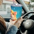 thumbnail image 6 of Haiem Cloud Cute Hamster Printed 20oz Straight Skinny Car Cups With Insulated Cup Sleeve Portable Handle, Sports Travel Coffee Mug, Stainless Steel, Insulated-Without Straw, 6 of 8
