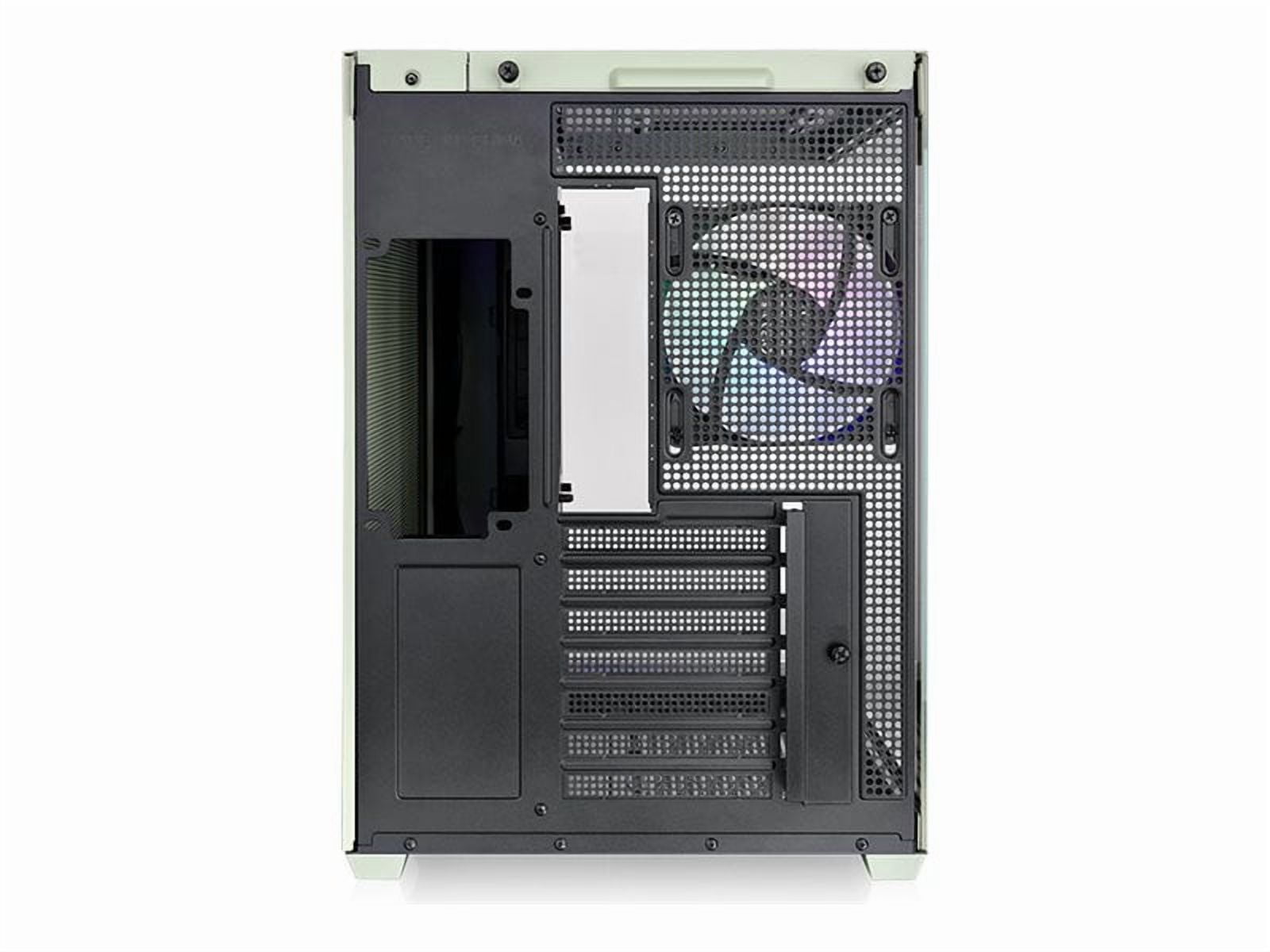 Thermaltake View 380 TG ARGB Matcha Green ATX Case; 4x120mm ARGB Fans Included; Supports Hidden-Connector Motherboard; Front & Side Dual Tempered Glass Panel; CA-1Z2-00M1WN-00; 3 Year Warranty
