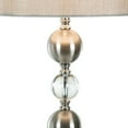 thumbnail image 2 of 32 Inch Table Lamp Set of 2 - Drum Fabric Shade - Nickel Pedestal Base, 2 of 5