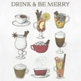thumbnail image 2 of Women's Lost Gods Drink and Be Merry  Graphic Tee White 2X Large, 2 of 4
