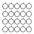 thumbnail image 1 of MasteelfCA 20Pcs Curtain Rings Eyelet Rings Tension Rod Metal Buckles Window Hanger, 1 of 7
