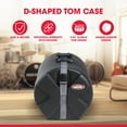 thumbnail image 2 of SKB 9" x 10" Tom Case with Padded Interior and D-Shaped Drum Design, Black, 2 of 10