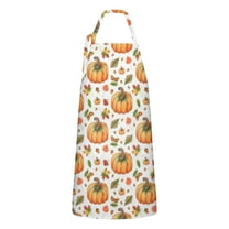Happy Thanksgiving Day Apron-Garden Aprons for Women with Pockets-Cotton Linen Waterproof Kitchen Cooking Gardening Aprons Adjustable for Kitchen,Cooking,BBQ and Salon 33"x27"