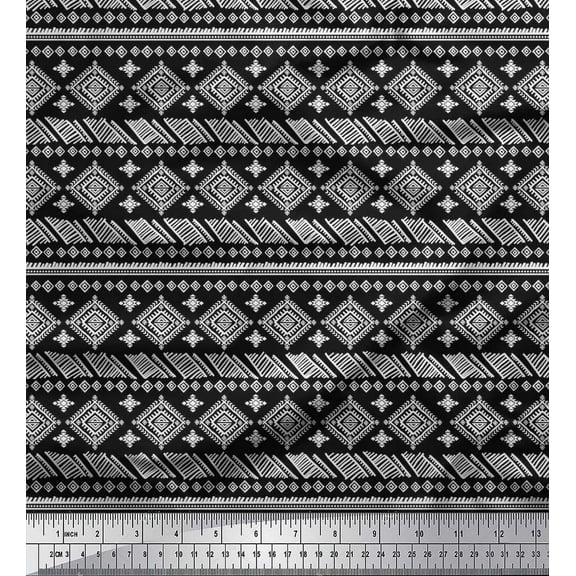 Soimoi Cotton Duck Fabric Aztec African Fabric Prints By Yard 42 Inch Wide