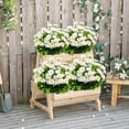 thumbnail image 5 of Outdoor Artificial Daisy Flowers UV Resistant Greenery Faux Shrub Bouquet for Hanging Planter Porch Garden Wedding Party Indoor Home Decor, 5 of 6