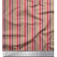 thumbnail image 1 of Soimoi polyester Crepe Fabric Vertical Stripe Printed Craft Fabric by the Yard 42 Inch Wide, 1 of 1