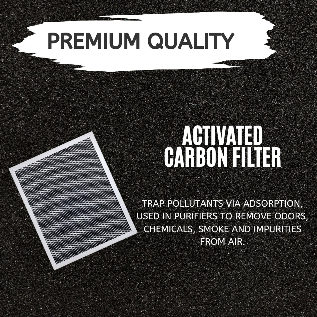 Nispira Replacement Range Hood Grease Filter with Charcoal Compatible with Broan 97007696, S97007696, 6105C, 1172266, 41F. A set of 8 Filters
