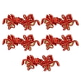 thumbnail image 3 of yuksok 5Pcs Cheongsam Fastener Button Set Chinese Knot Pattern Fastener Sewing Buttons Red Gold, 3 of 8