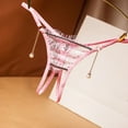 thumbnail image 2 of Women's Pure Color Sexy Lace Open Crotch Panties For Convenient Wear, 2 of 3