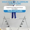 thumbnail image 4 of 8-13FT Aluminum Telescoping Plank,Ladder Work Plank,440 Lbs Max Load,12.5 Inch Width,Telescoping Scaffolding Platform with Skid-Proof Platform Scaffold Ladder Accessory,Telescopic, 4 of 6