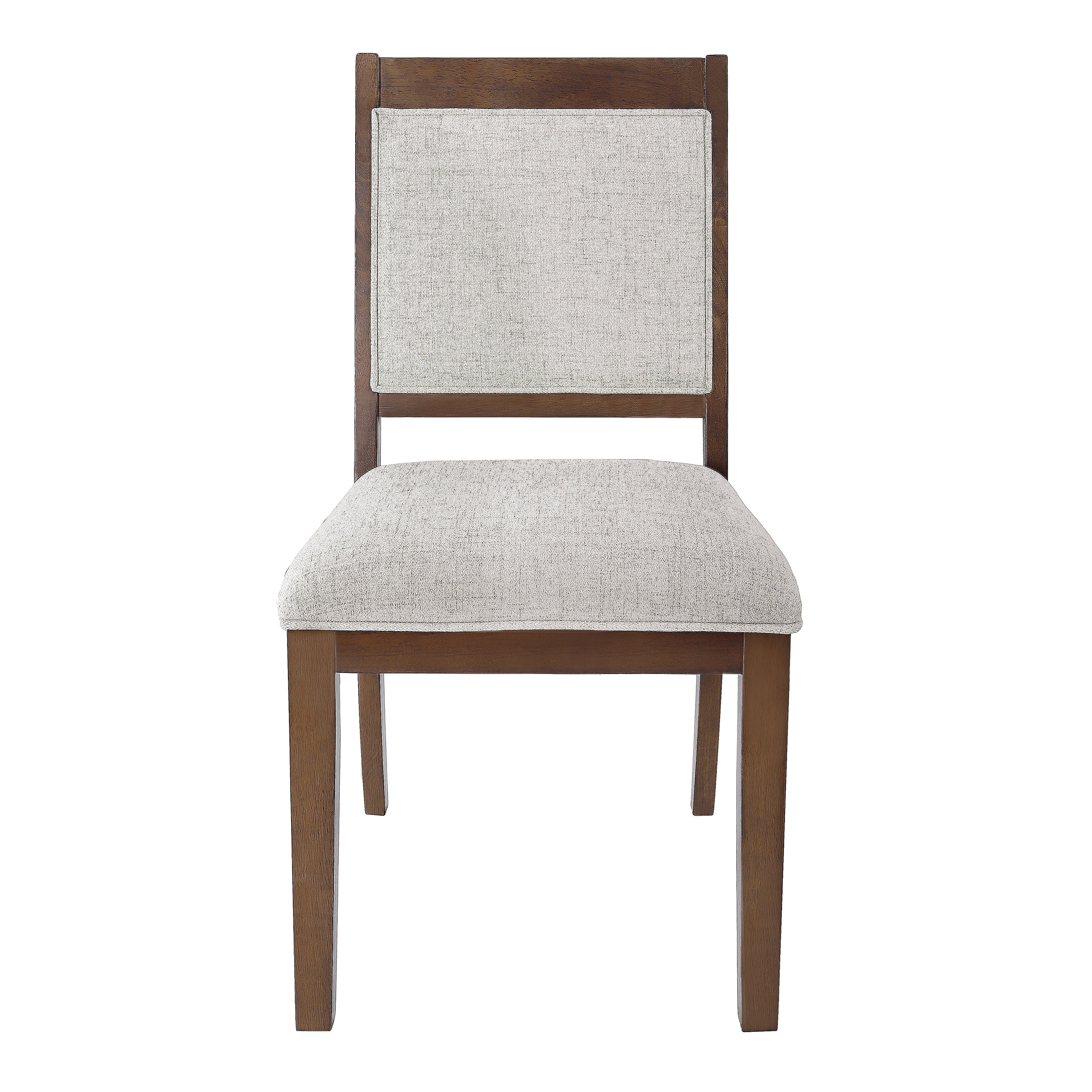 HomePop Open Back Upholstered Dining Chair, Set of 2, Neutral