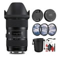 thumbnail image 1 of Sigma 18-35mm F/1.8 DC HSM Art Lens for Nikon (210-306) Bundle: Lens Pouch, Front and Rear Lens Caps, 3-Piece Filter Kit, Full Cleaning Kit, Lens Cap Keeper, 1 of 7