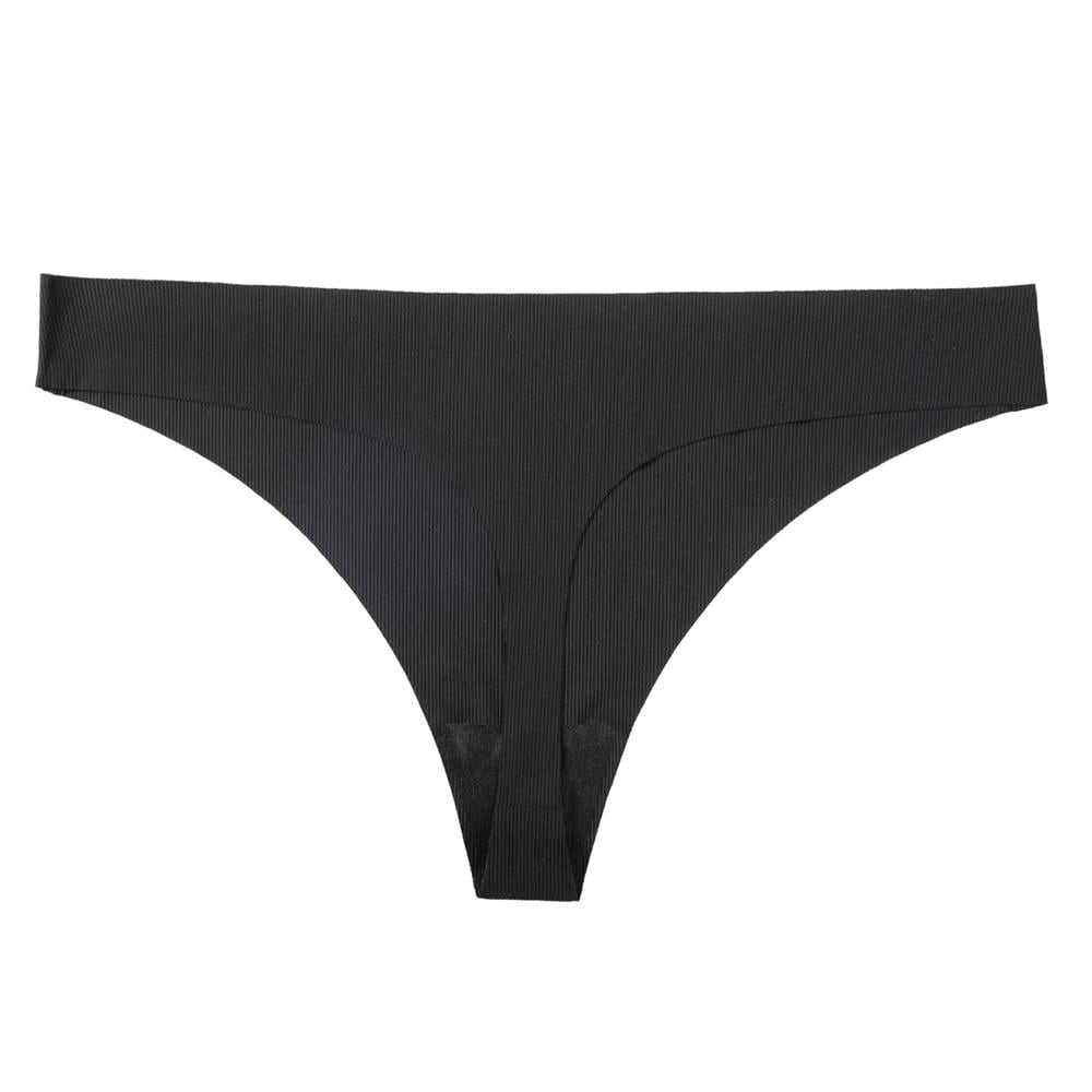 Saient Women's Thongs, T Back Low Waist See Through Panties Cotton