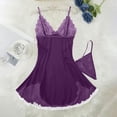 thumbnail image 6 of Levmjia Womens Pajamas Set Short Sleeve Sleepwear Lace Trim Irregular Hem Comfortable Breathable Fabric Loose Fit Sleep Homewear Printed Summer, 6 of 7