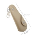 thumbnail image 4 of Unique Bargains 1 Pc Calzador de Cuero Sintético Llaverito Cuchara para Zapatos 4.41"x1.89" Tono Champán Dorado, 4 of 6