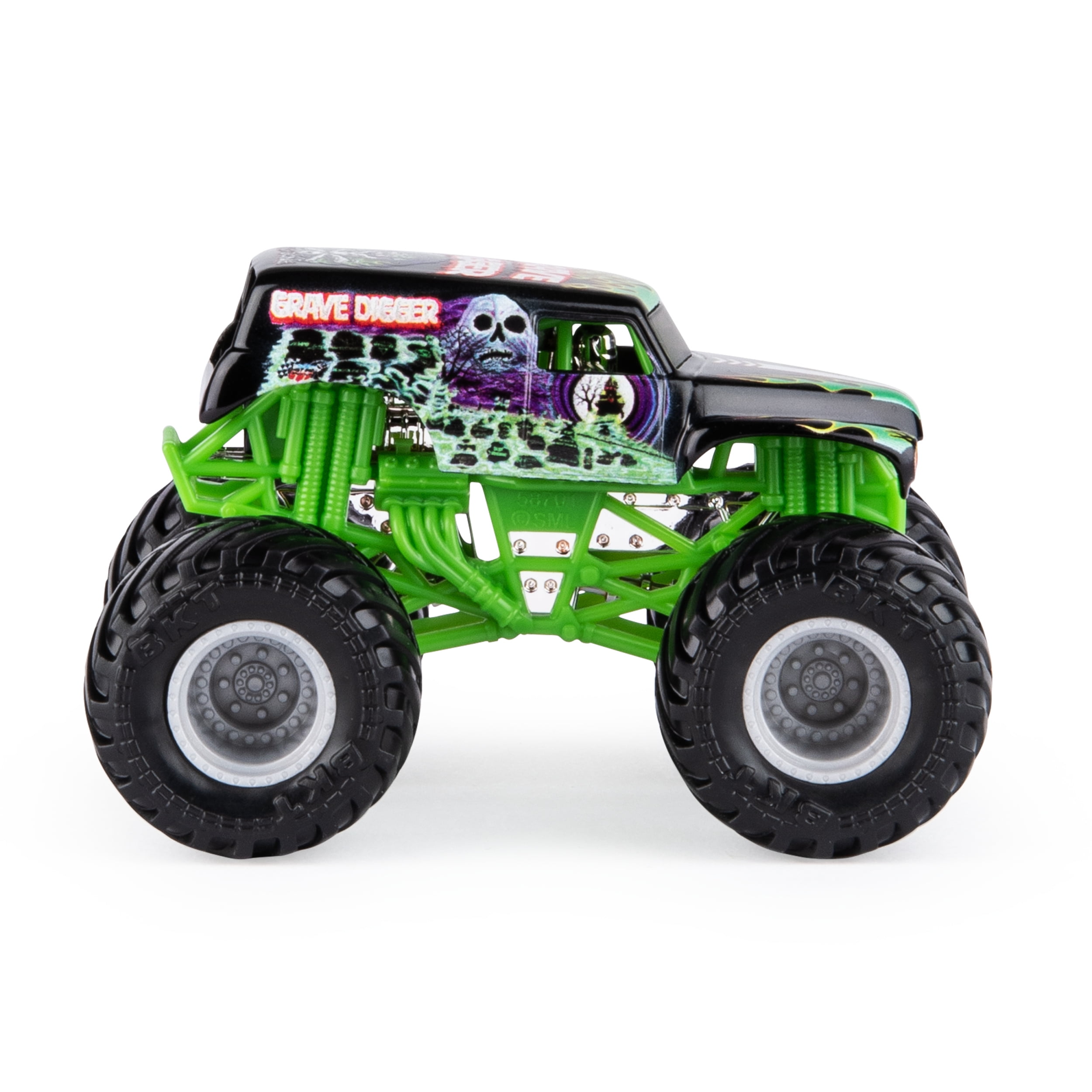 Monster Jam, Official Grave Digger Monster Truck, Die-Cast Vehicle, Legacy Trucks Series, 1:64 Scale