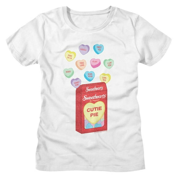 Sweethearts Box and Hearts White Women's T-Shirt
