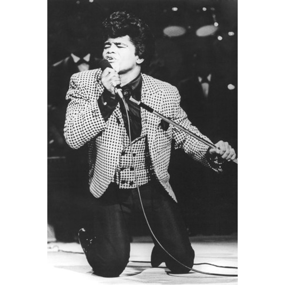 James Brown 24X36 Poster Classic In Concert kneeling on stage singing