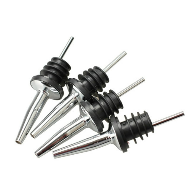 Youkk Bouteille en acier inoxydable 4PCS 1pc vin Bouchon Bar Bouteille de vin Spout Bouteille Verseur verseurs Cocktail