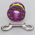 thumbnail image 4 of Carrete de buceo Sunnimix con clips de acero inoxidable de doble extremo 15 m púrpura, 4 of 8