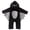 Black, variant on Dakiuu My First Halloween Baby Boys Girls Velvet Bat Hooded Romper Long Sleeve Jumpsuit Dress Up Outfit 0 24M