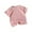Pink, variant on Mgmyaa Girls Knitted Short Sleeve T-Shirts Round Neck Breathable Tops Size 1-10 Years