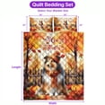 thumbnail image 5 of Happy Thanksgiving Shetland Sheepdog Give Thanks Fall Beanie Scarf Welcome Quilt Bedding Set Sheltie Dog Lover Gifts 1 Blanket Bed Cover 2 Pillowcases - 00020, 5 of 5