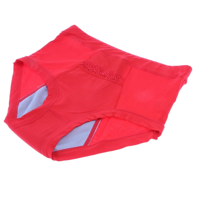 Nuevo Ropa Interior De Tiro Alto Para Mujer, Bragas Cortas Transpirables XXL, Color Rojo SM SunniMix Calzoncillos