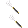 thumbnail image 6 of Raindrops 2pcs Hand Cultivator Garden Tool 3 Prong Rake Nonslip Handle Cultivator Garden Hand Tool, 6 of 8