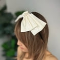 thumbnail image 4 of Ellison+Young Satin Bow Crown Headband, 4 of 7