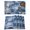 Navy Blue, variant on Brown Ombre Placemats Set of 8, Gradient Abstract Art Vintage Placemats for Dining Table, Place Mats for Kitchen Tabletop, Waterproof Wipeable Dining Table Mats Set