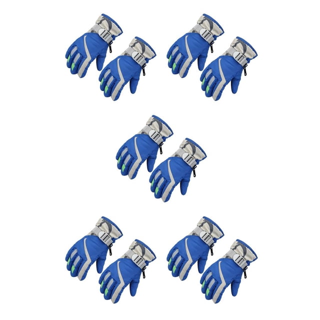 Advancent 1 par de guantes para niños, guantes gruesos impermeables de invierno para niños, equipo deportivo, accesorios de esquí para actividades al Type2 NO2