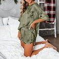 thumbnail image 3 of Kiplyki New Arrivals Sleepwear for Women Fashion Two Piece Silk Solid Sleepwear Nightwea Soft Casual Pajamas Sets, 3 of 4