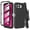 Black Stripe, variant on Thousandgear Designed for T-Mobile REVVL 8 5G / REVVL 8 / TMRV085G Case, Not for REVVL 8 Pro, Built-in Screen Protector Belt Clip Holster Rugged Cover - Green