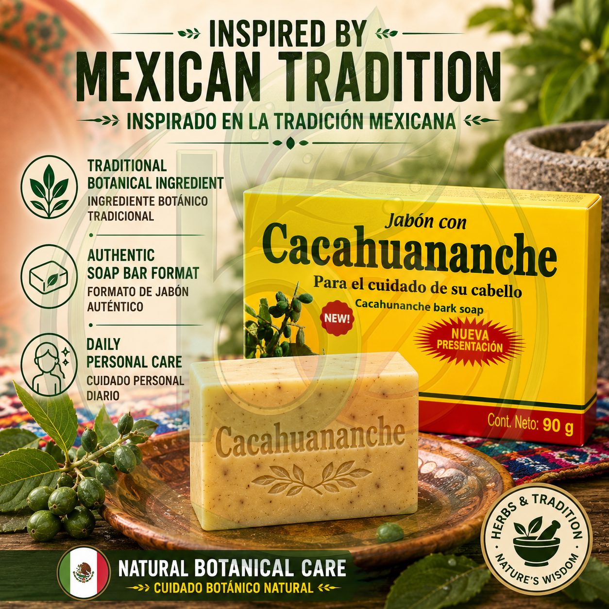 Cacahuananche Soap / Jabon de Cacahuananche