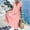 *Pink, variant on ClodeEU Women's Summer V Neck Short Sleeve Wrap Midi Dress,Solid Color Loose Fit Casual Flowy Sundress with Tie Waist Beige,Women's Plus L