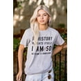 thumbnail image 3 of History Repeats Itself Dinosaur Pet Plus Size Crewneck Graphic Tee Shirt Brisco Brands 4X, 3 of 5
