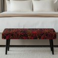 thumbnail image 5 of XYZCANDO Scratch Resistant Chair Seat Protector Cover, Red Spider Web Pattern Poly Spandex Machine Washable Bench Covers for Dining Room Bedroom, 5 of 9