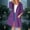 6-Purple, variant on TIZNEN Reversible Double Layer Fashion Cape Poncho Windproof Raincoat For Outdoor All Season Wear Loose Mid Long Coat Puffy Vests Womens Casual Outfits Womens Puffy Vest