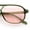 Green - Pink, variant on Boho Thin Plastic Racer Retro Color Hipster Fashion Sunglasses All Black