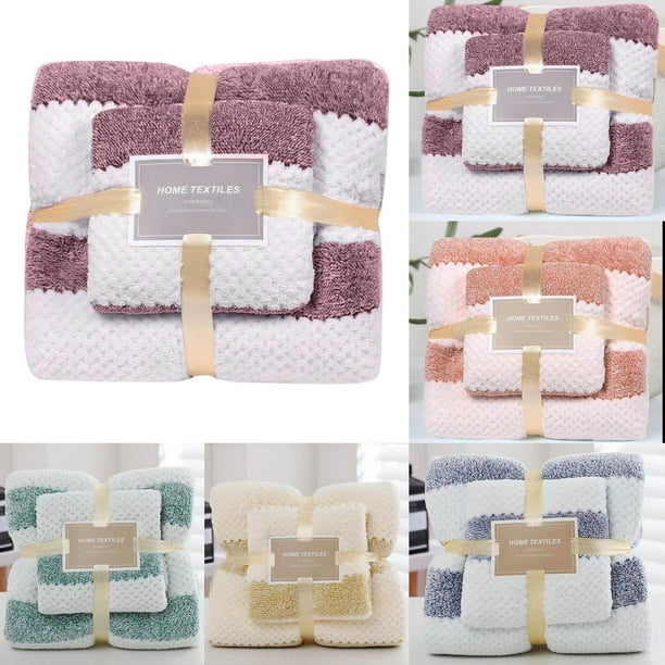 Fiudx Juego de Toallas de Baño de Lujo, de Algodón Suave, de Alta Absorción, Cómodas Toallas de Baño y Faciales, Versátiles para Baño, Gimnasio, Spa y Playa. Incluye 1 Toalla de Baño de 72 X 130 Cm y