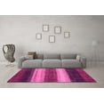 thumbnail image 3 of Ahgly Company Indoor Square Abstract Pink Modern Area Rugs, 7' Square, 3 of 4