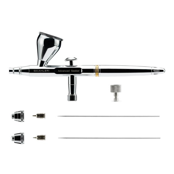 Aerógrafo Gaahleri Seeker de doble acción, set de 0,3 y 0,5 mm