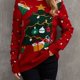 thumbnail image 1 of Suéter navideño de Europa y América para mujer, suéter de cuello alto estilo holgado de manga larga para otoño e invierno, 1 of 5