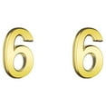 thumbnail image 2 of maskred Numéros de Maison pour Extérieur Style Simple Signes Numériques Accessoires de Marquage Numéro Exquis Accessoire Numéro 6 2 Pcs, 2 of 6
