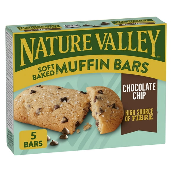 Val Nature Barres muffins moelleuses Grains de chocolat 5 barres x 35 g, 175 g